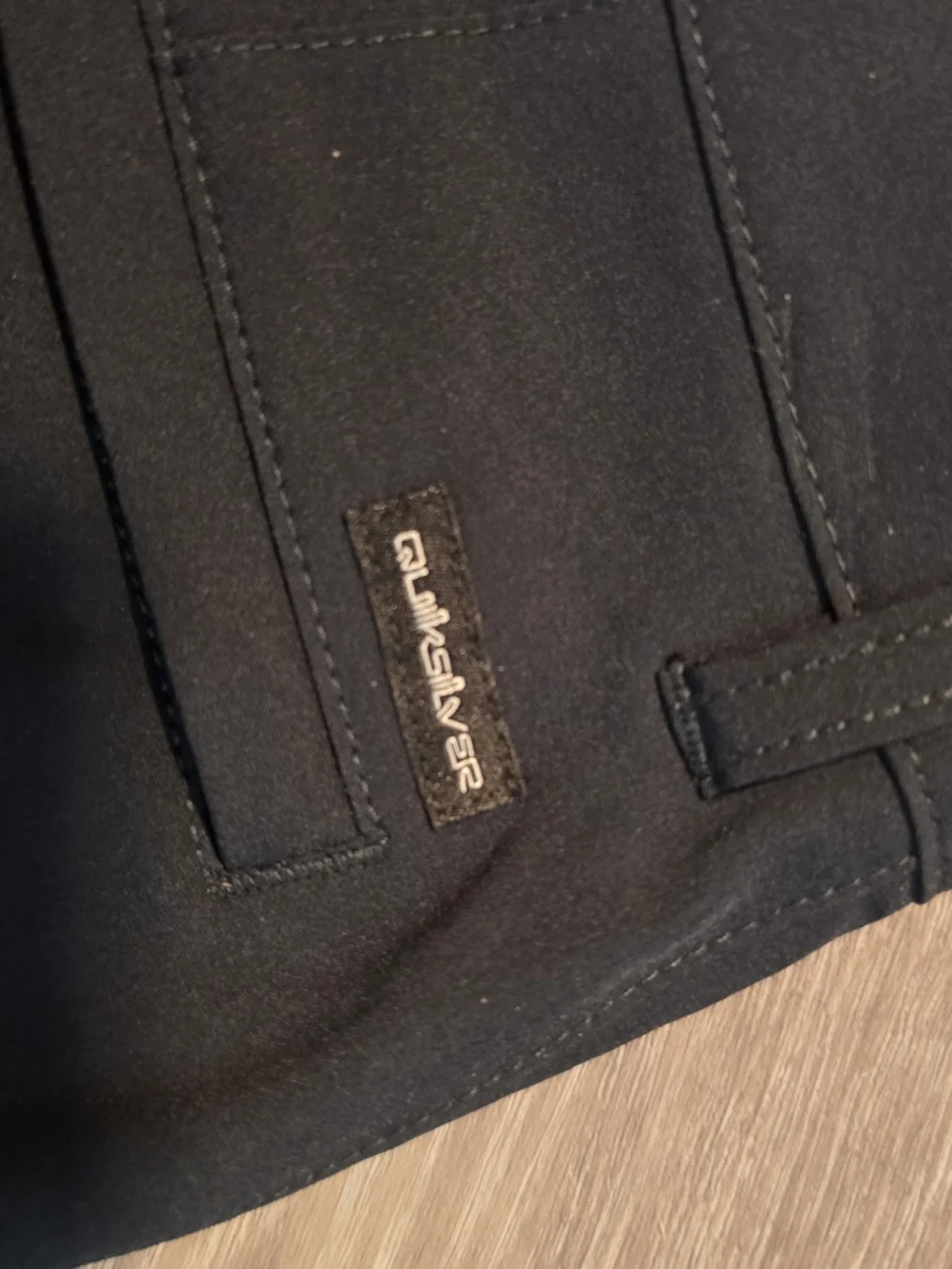 Quiksilver Black 4-Way Stretch Chino Shorts